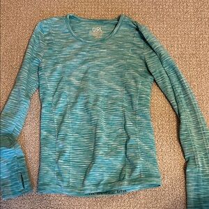 Athleta girl long sleeve work out shirt